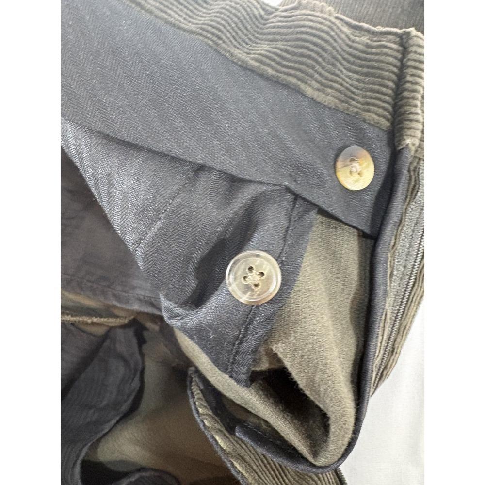 VTG Lands' End Corduroy Pants 30 Regular Men's (Cropped? READ) Olive Green Pants - Picture 8 of 10